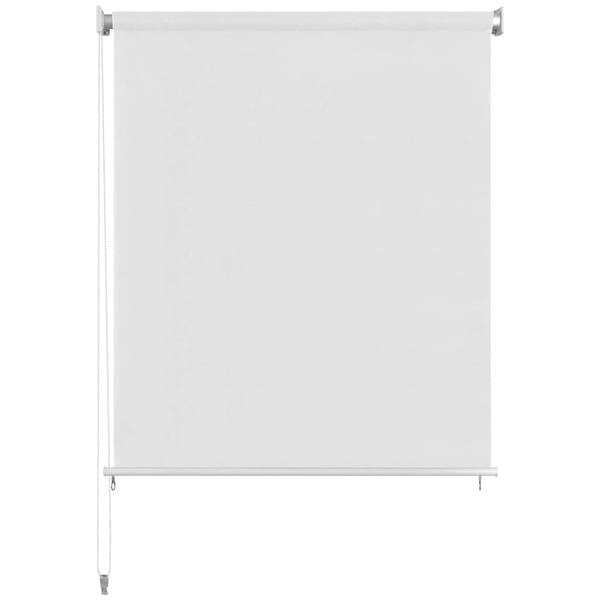 vidaXL Rullaverho ulkotiloihin 200x140 cm Valkoinen