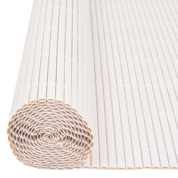 vidaXL Dobbelsidet hagegjerde 90x500 cm hvit