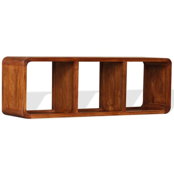 vidaXL tv-skab 120x30x40 cm massivt træ honningfarvet finish