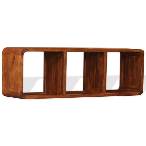 vidaXL tv-skab 120x30x40 cm massivt træ honningfarvet finish