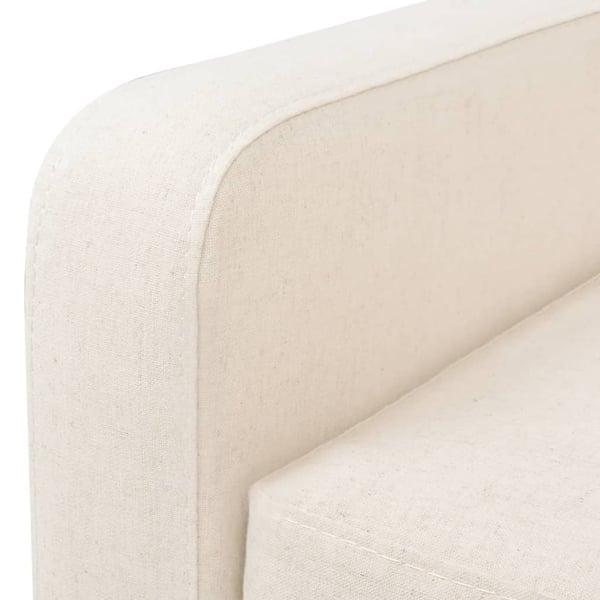 vidaXL 3-personers sofa stof cremehvid
