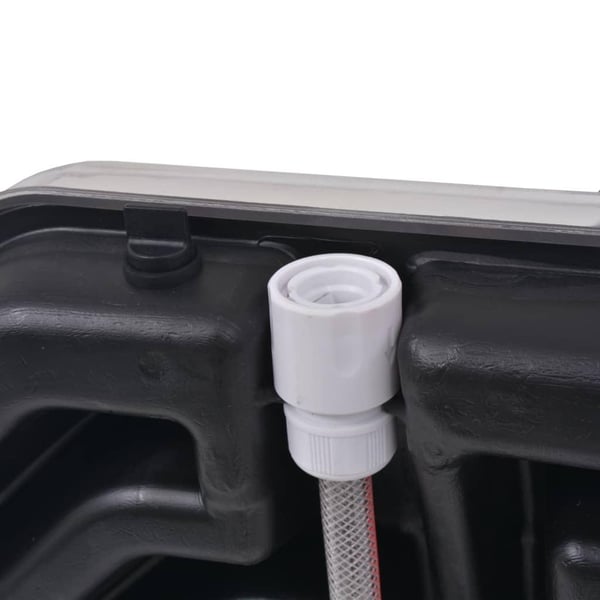vidaXL solopvarmet bruser 20 l aluminium HDPE