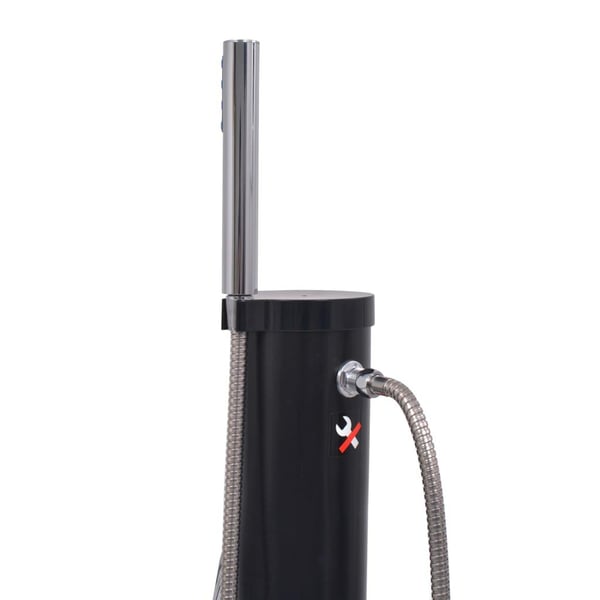 vidaXL Soloppvarmet dusj 8 L PVC stål