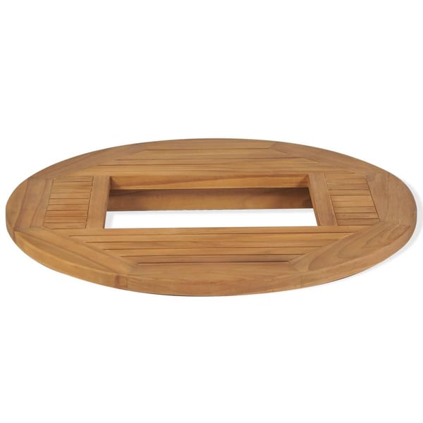 vidaXL Bordplate ølkasse teak 70 cm