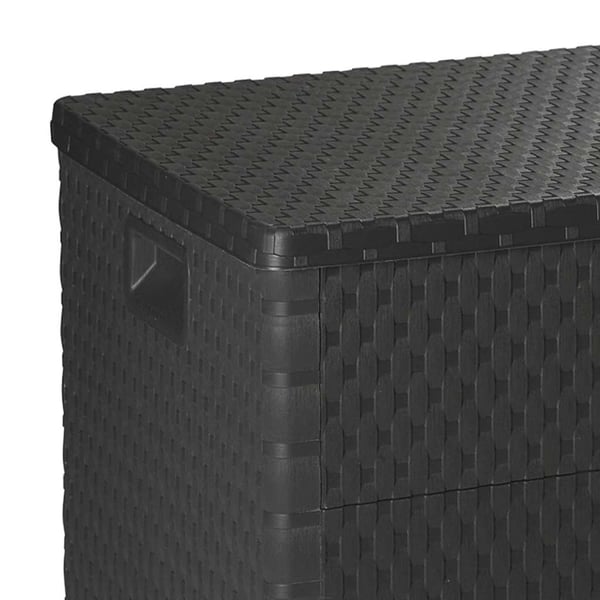 vidaXL Putekasse 120x56x63 cm antrasitt PP rotting