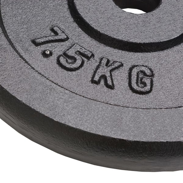 vidaXL Vektskiver 4 stk 4x7,5 kg støpejern