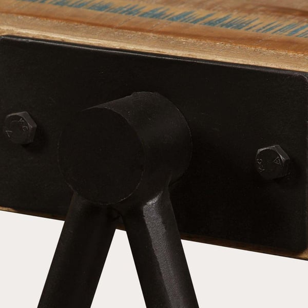 vidaXL sidebord massiv genbrugstræ teak
