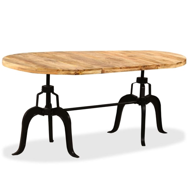 vidaXL Spisebord heltre mango og stål 180 cm