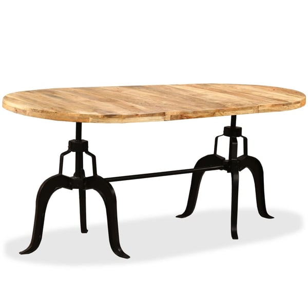 vidaXL Spisebord heltre mango og stål 180 cm