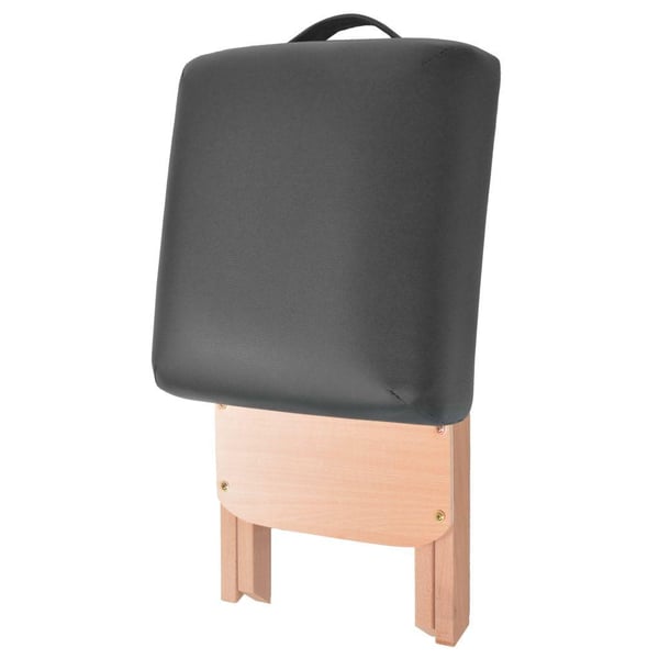 vidaXL foldbar massagestol 12 cm tykt sæde 2 bolsterpuder hvid