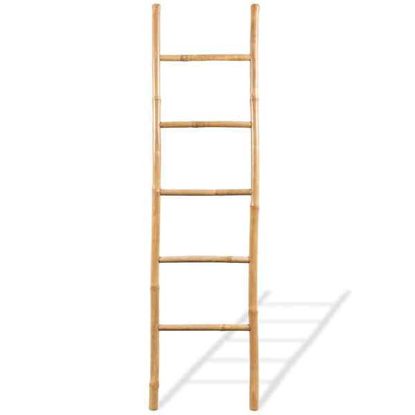 vidaXL Håndklestiger med 5 trinn bambus 150 cm