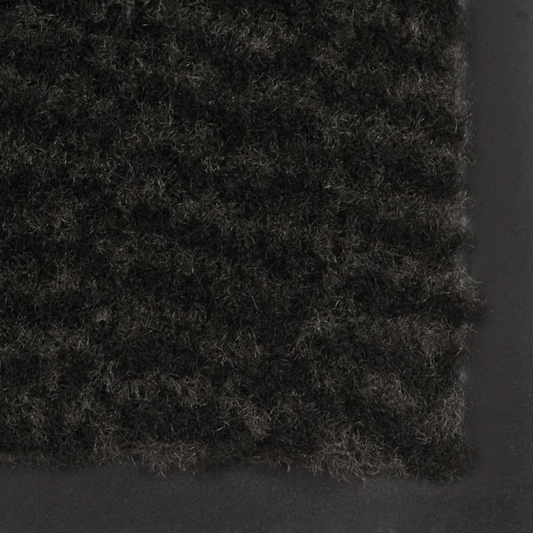 vidaXL Kuramatto suorakulmainen nukkapinta 60x90 cm musta