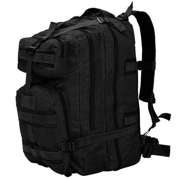vidaXL Armeijatyylinen reppu 50 l musta