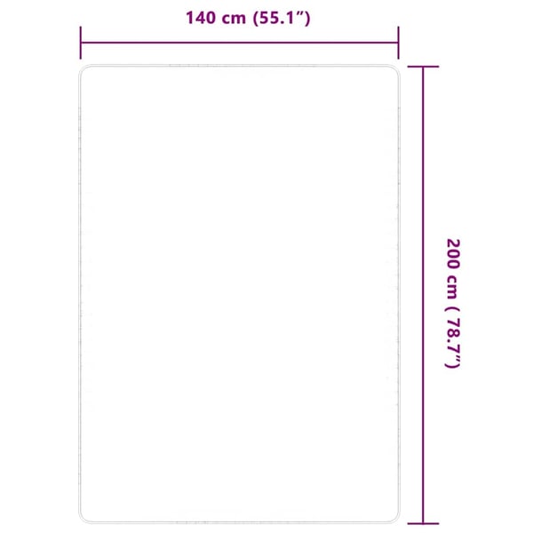 vidaXL jutetæppe med latexunderside 140 x 200 cm naturlig