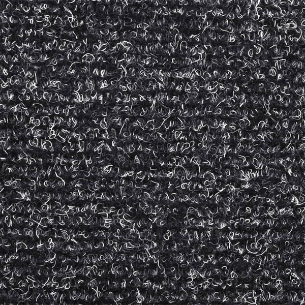 vidaXL Trappematter selvklebende 15 stk 65x21x4 cm mørkegrå halvrund store
