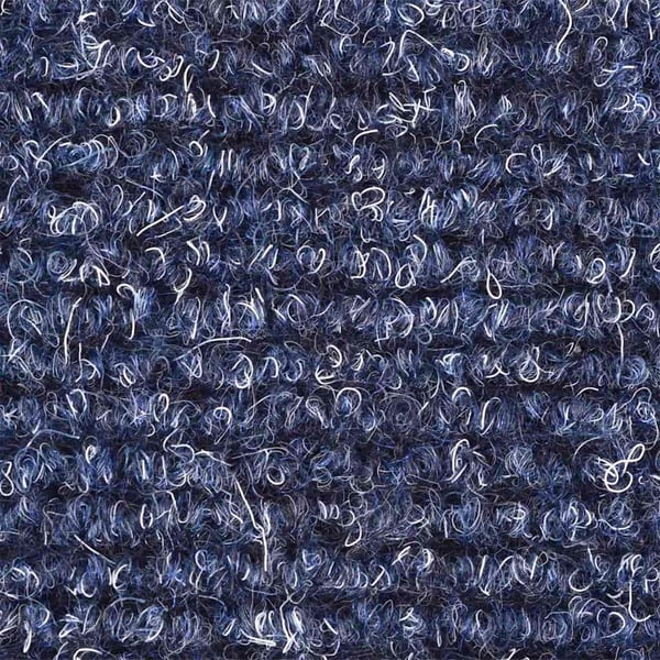 vidaXL Trappematter selvklebende 15 stk 65x21x4 cm blå halvrund store