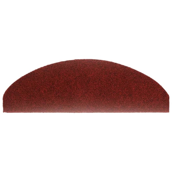 vidaXL Selvklebende trappematter nålestempel 15 stk 65x21x4cm rød