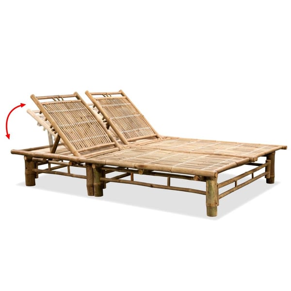 vidaXL Solseng for 2 personer bambus