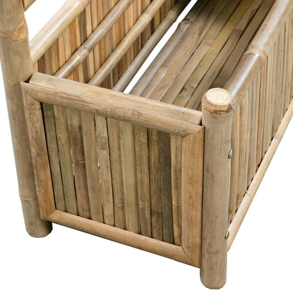 vidaXL Høybed med espalier bambus 70 cm