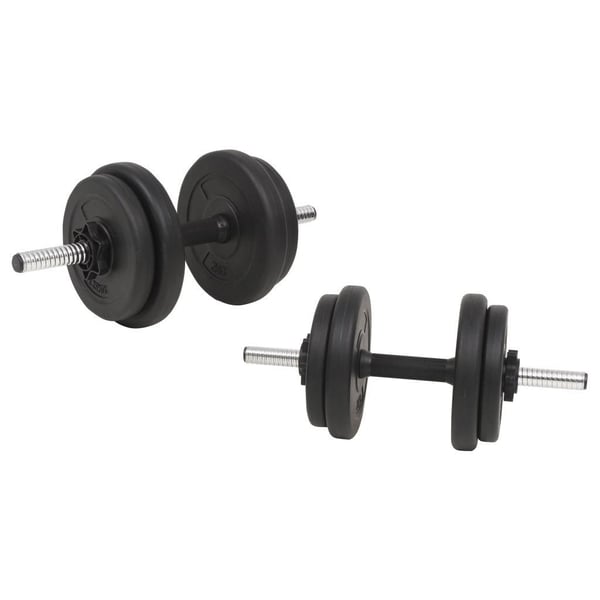 vidaXL vægtstangs- og håndvægtssæt 60 kg