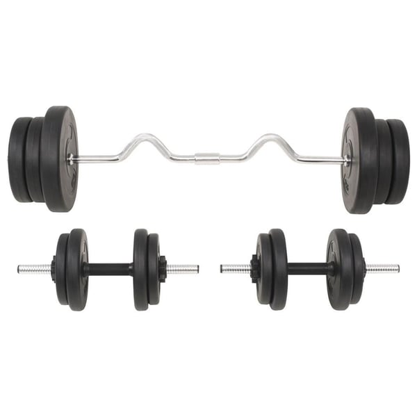 vidaXL vægtstangs- og håndvægtssæt 60 kg