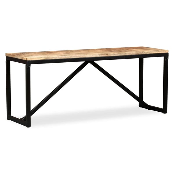 vidaXL Penkki kiinteä mangopuu 110x35x45 cm