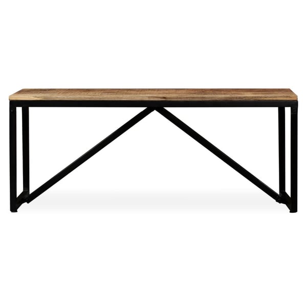 vidaXL Penkki kiinteä mangopuu 110x35x45 cm