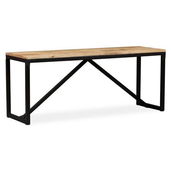 vidaXL Penkki kiinteä mangopuu 110x35x45 cm