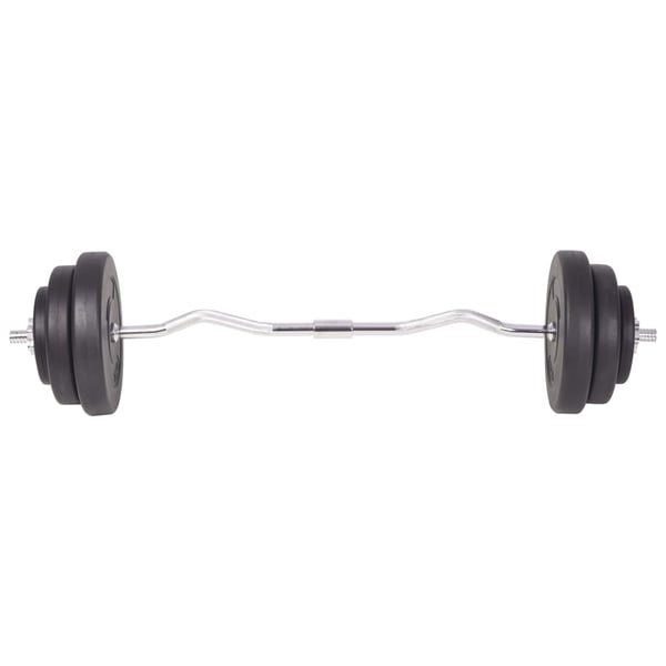 vidaXL vægtstangs- og håndvægtssæt 120 kg