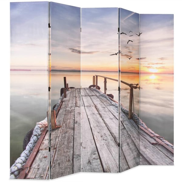 vidaXL Sammenleggbar romdeler 200x170 cm innsjø