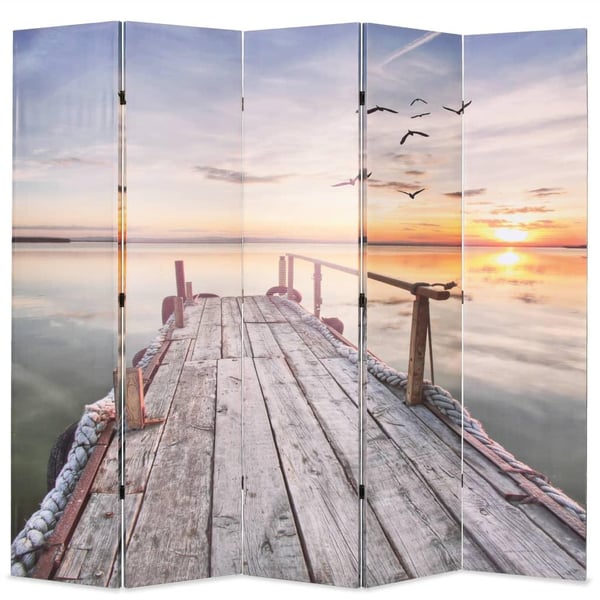 vidaXL Sammenleggbar romdeler 200x170 cm innsjø