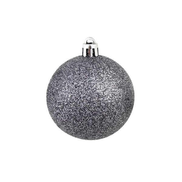 vidaXL Julekulesett 3/4/6 cm 100 stk hvit/grå