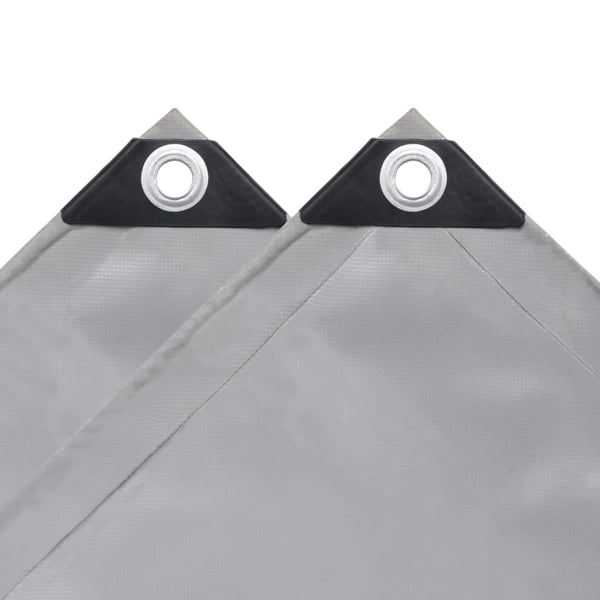 vidaXL Pressu 650 g/m² 3x4 m harmaa