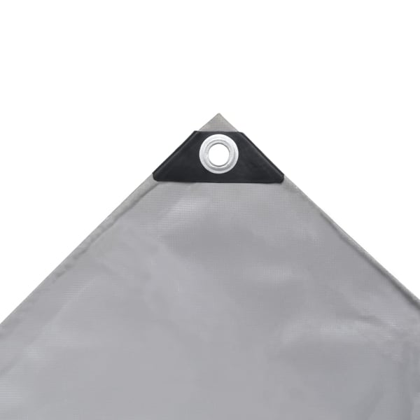 vidaXL Pressu 650 g/m² 3x4 m harmaa