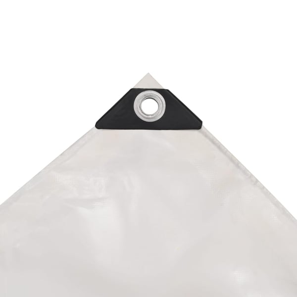 vidaXL Pressu 650 g/m² 4x7 m valkoinen