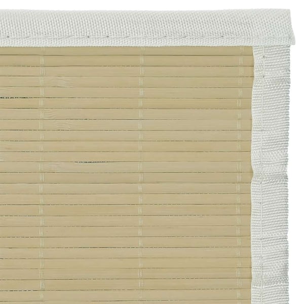 vidaXL tæppe 160x230 cm bambus naturfarvet