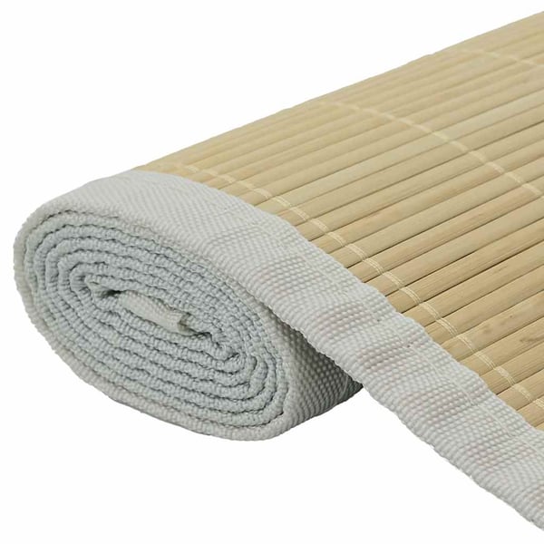 vidaXL tæppe 160x230 cm bambus naturfarvet