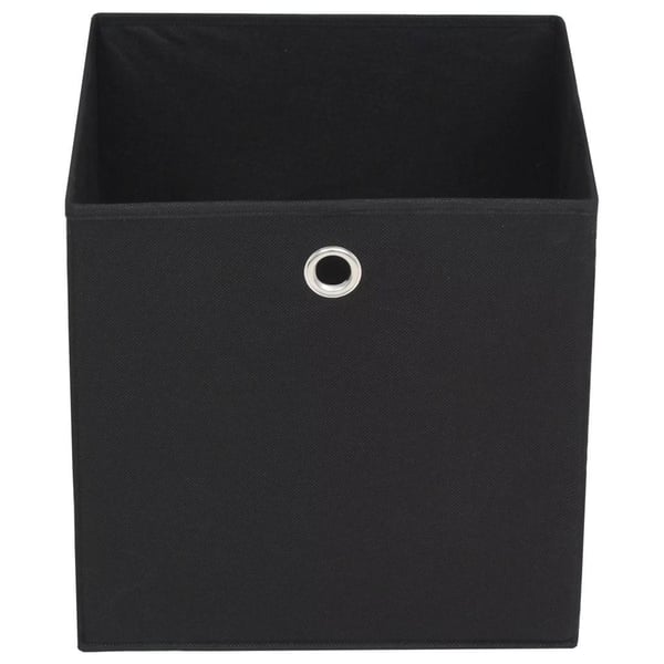 vidaXL Säilytyslaatikot 10 kpl kuitukangas 32x32x32 cm musta