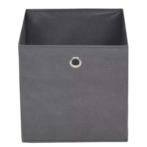 vidaXL Oppbevaringsbokser 4 stk ikke-vevet stoff 32x32x32 cm grå