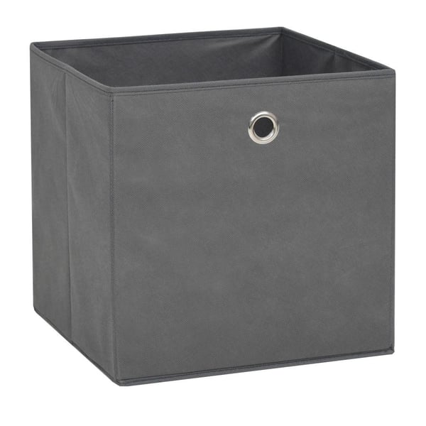 vidaXL Oppbevaringsbokser 10 stk ikke-vevet stoff 32x32x32 cm grå