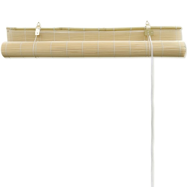 vidaXL Rullegardin bambus 80x220 cm naturell