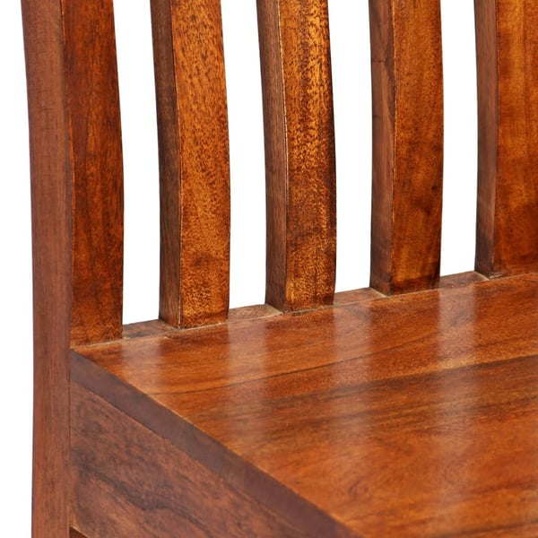 vidaXL spisebordsstole 2 stk. massivt træ med honningfinish moderne