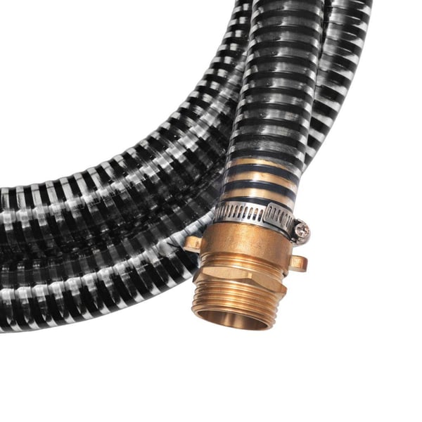 vidaXL sugeslange med messingstik 3 m 25 mm sort