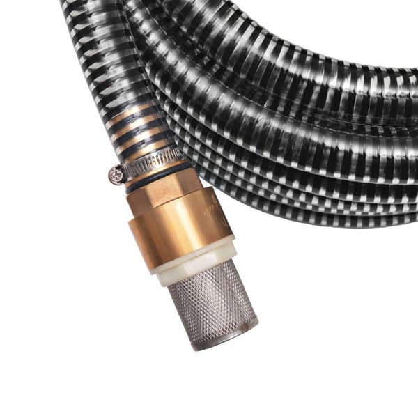 vidaXL sugeslange med messingstik 3 m 25 mm sort