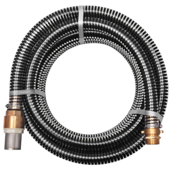 vidaXL sugeslange med messingstik 3 m 25 mm sort