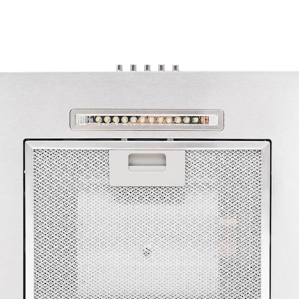 vidaXL vægmonteret emhætte 60 cm rustfrit stål 756 m³/t LED