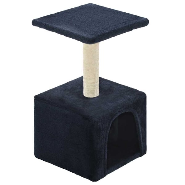 vidaXL Kloretre med klorestolpe i sisal 55 cm mørkeblå