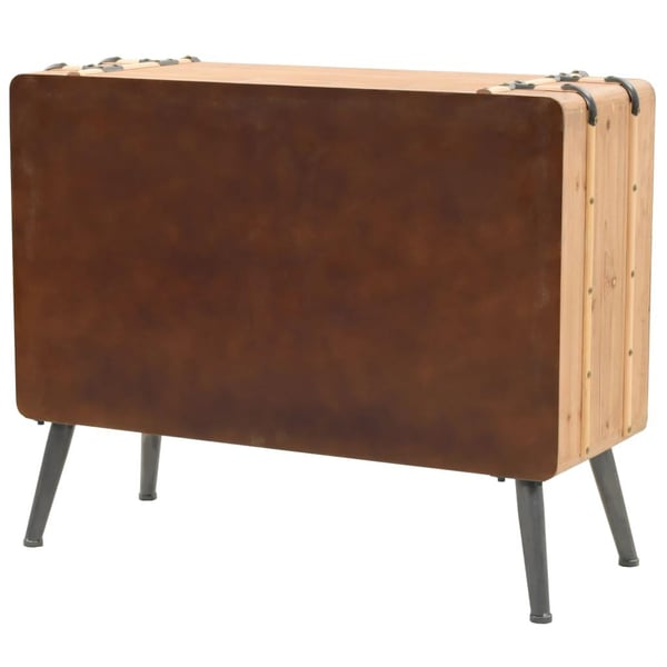 vidaXL kommode 91x35x73 cm massivt grantræ