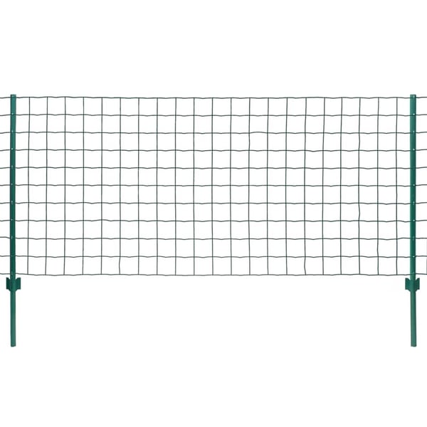 vidaXL Euro-aita teräs 20x0,8 m vihreä