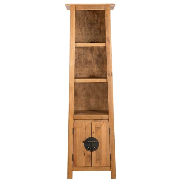 vidaXL fritstående badeværelsesskab 48x32x170 cm massivt fyrretræ